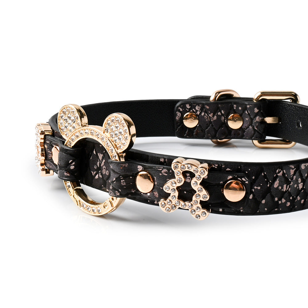 Snake-Pattern Day Anime  Collar Choker Necklace