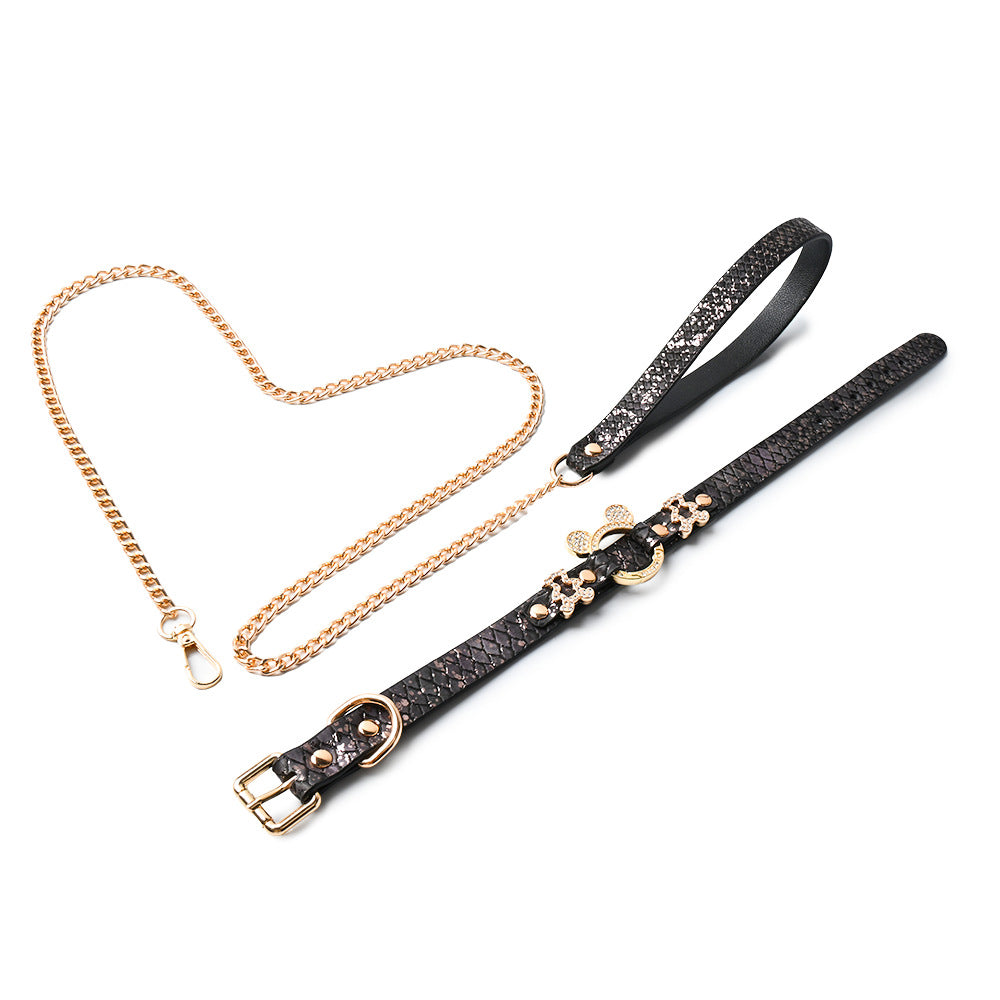 Snake-Pattern Day Anime  Collar Choker Necklace