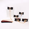 Bow Tie Fetish Collar & Cuffs Set BM107