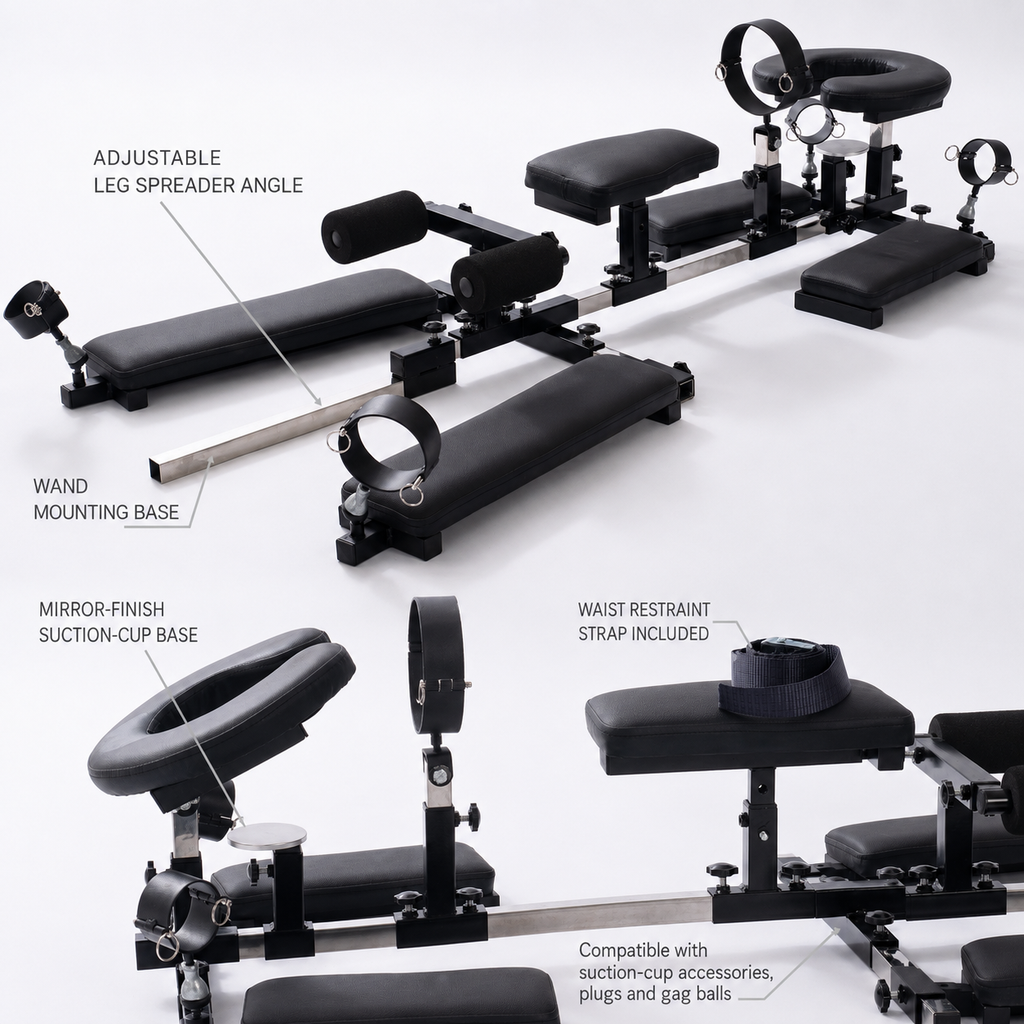 Modular BDSM Full-Body Restraint and Positioning Frame