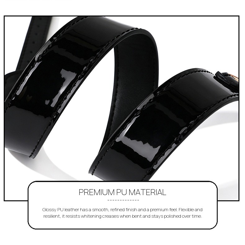 4-Piece Glossy PU Leather Thigh Spreader Restraint Set