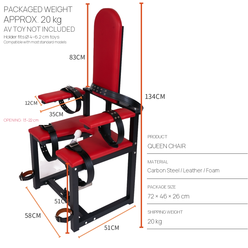 BDSM Queening Chair and Restraint Throne BF48