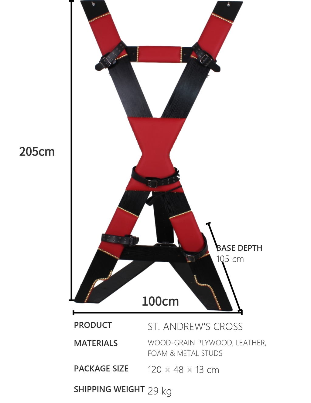 St. Andrew’s Cross BDSM Restraint Furniture  BF21