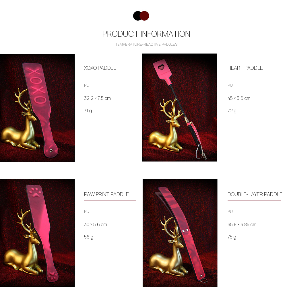 Thermochromic BDSM Paddle Collection Whip BM128