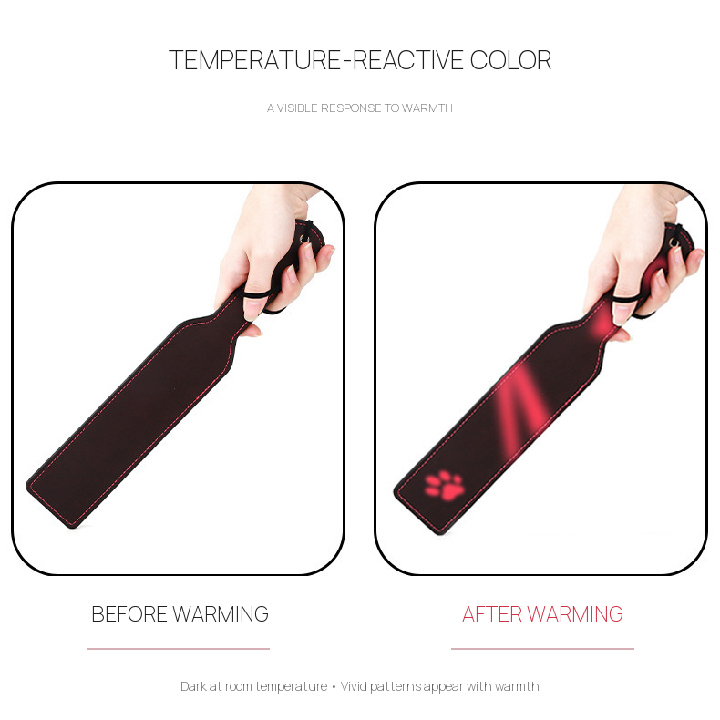 Thermochromic Square BDSM Paddle Whip BM126