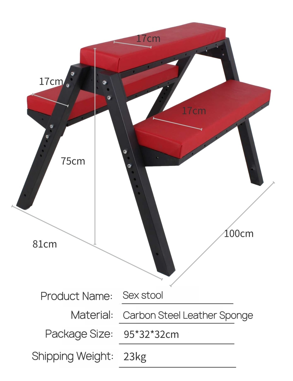 Classic Kneeling Bondage Bench with Restraints BF28
